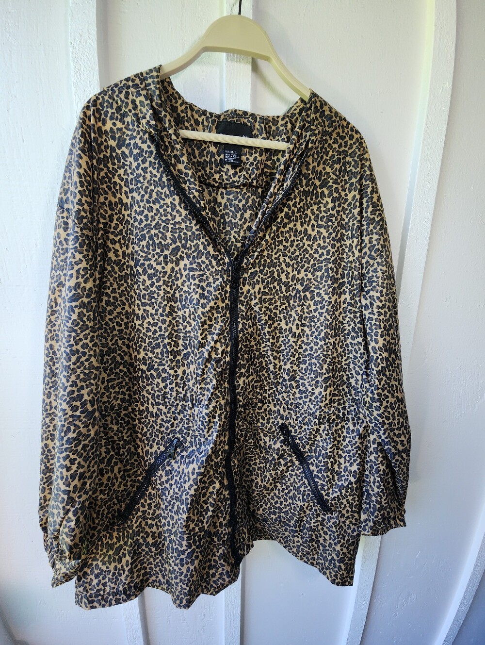 ShedRain Leopard Print Lightweight Jacket Brown/Black Size M/L